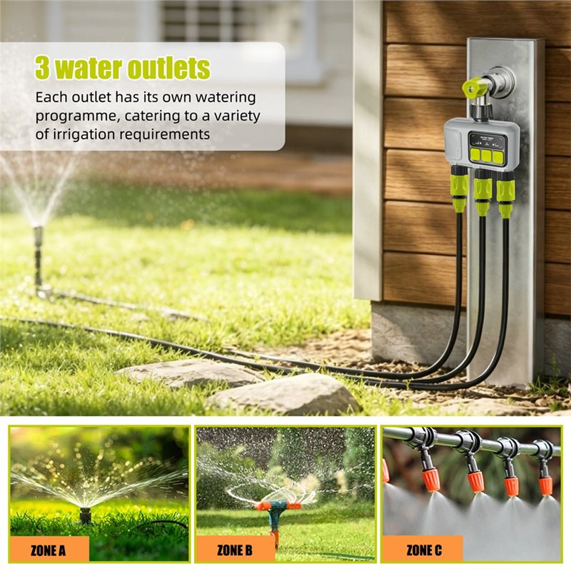 Smart Garden Zone - LLCS-3 Zone Smart Water Timer Wifi