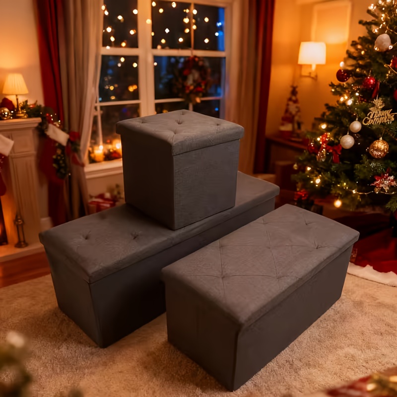 Smart Garden Storage - Heavy-Duty MULTI-PURPOSE Folding Storage Ottoman Bench