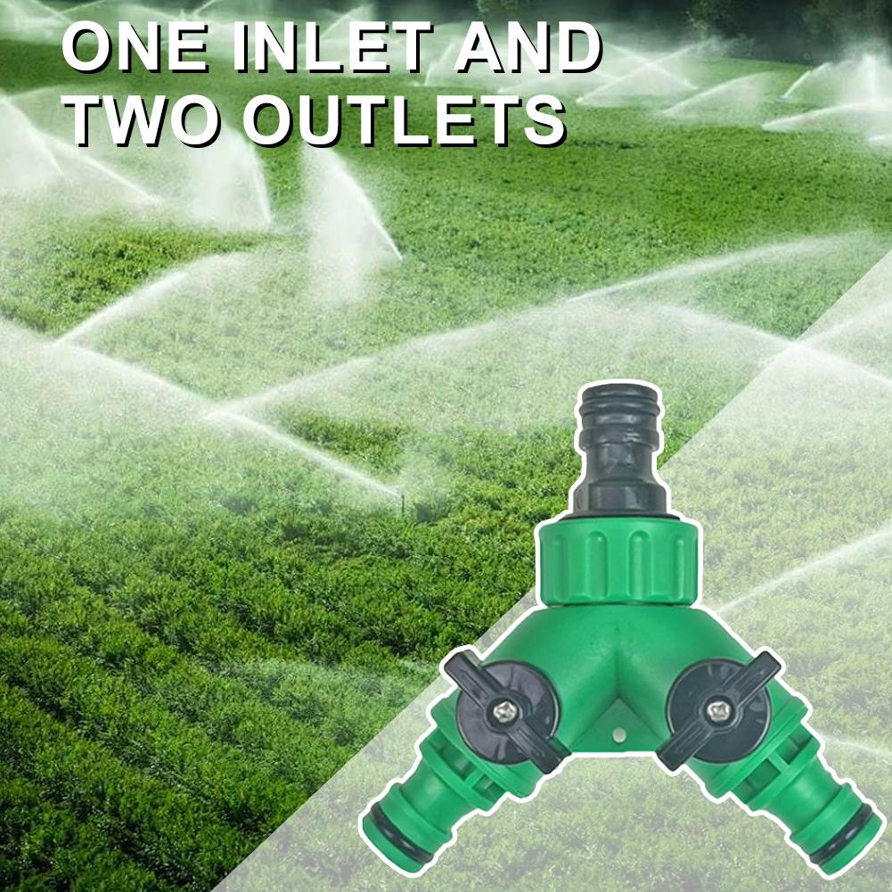 Smart Garden Hose Valve - 2-Way Garden Hose Splitter Y Connector
