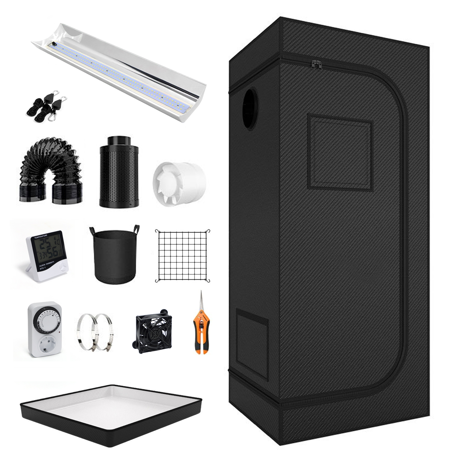 Grow Tent Complete Kit - 4x4 Grow Tent Complete Kit LED