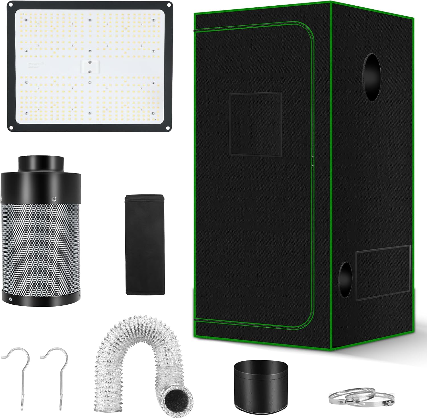 Grow Tent Complete Kit - Complete 2x2 Grow Tent Kit with