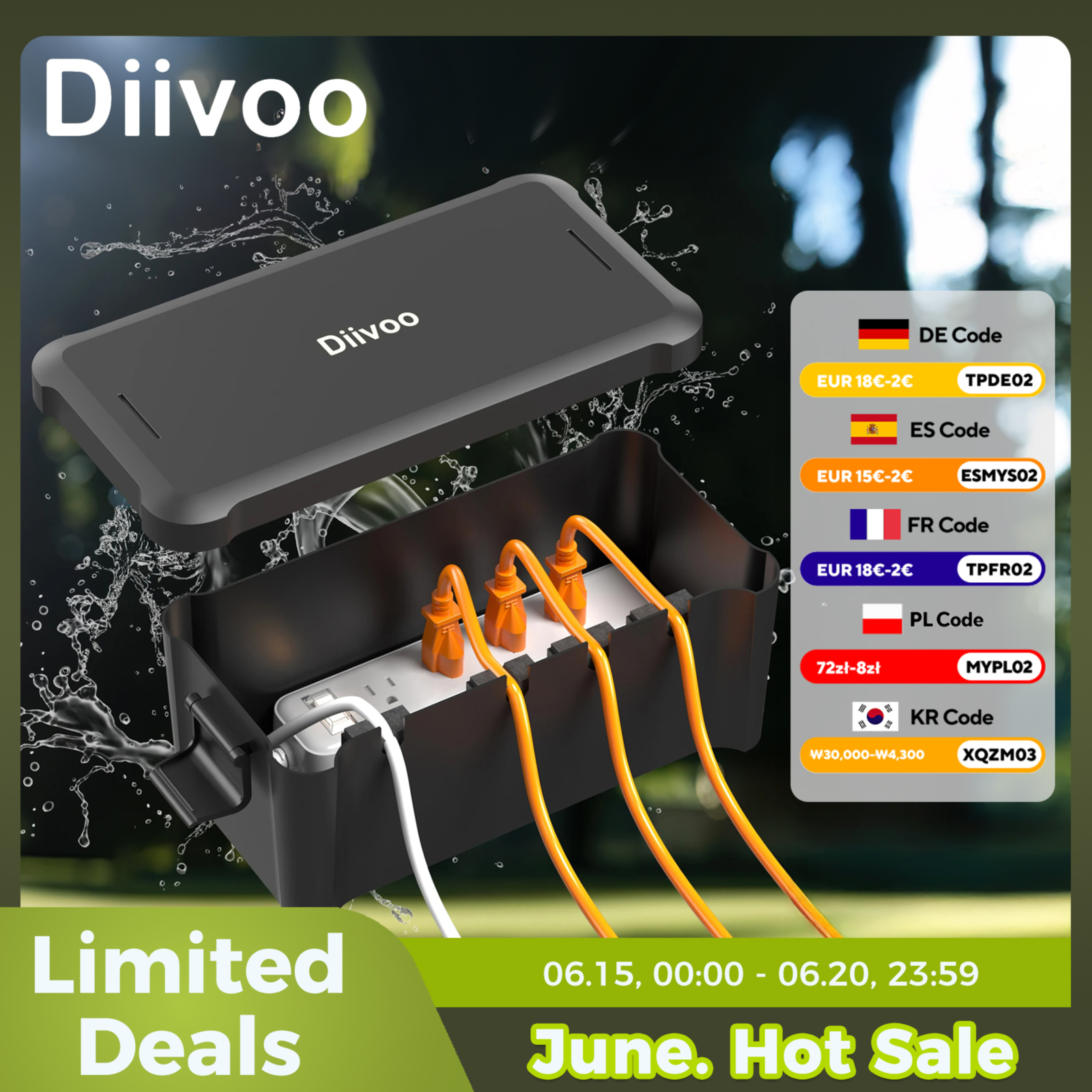 Smart Garden Storage - Diivoo Outdoor Waterproof Electrical Box Outside
