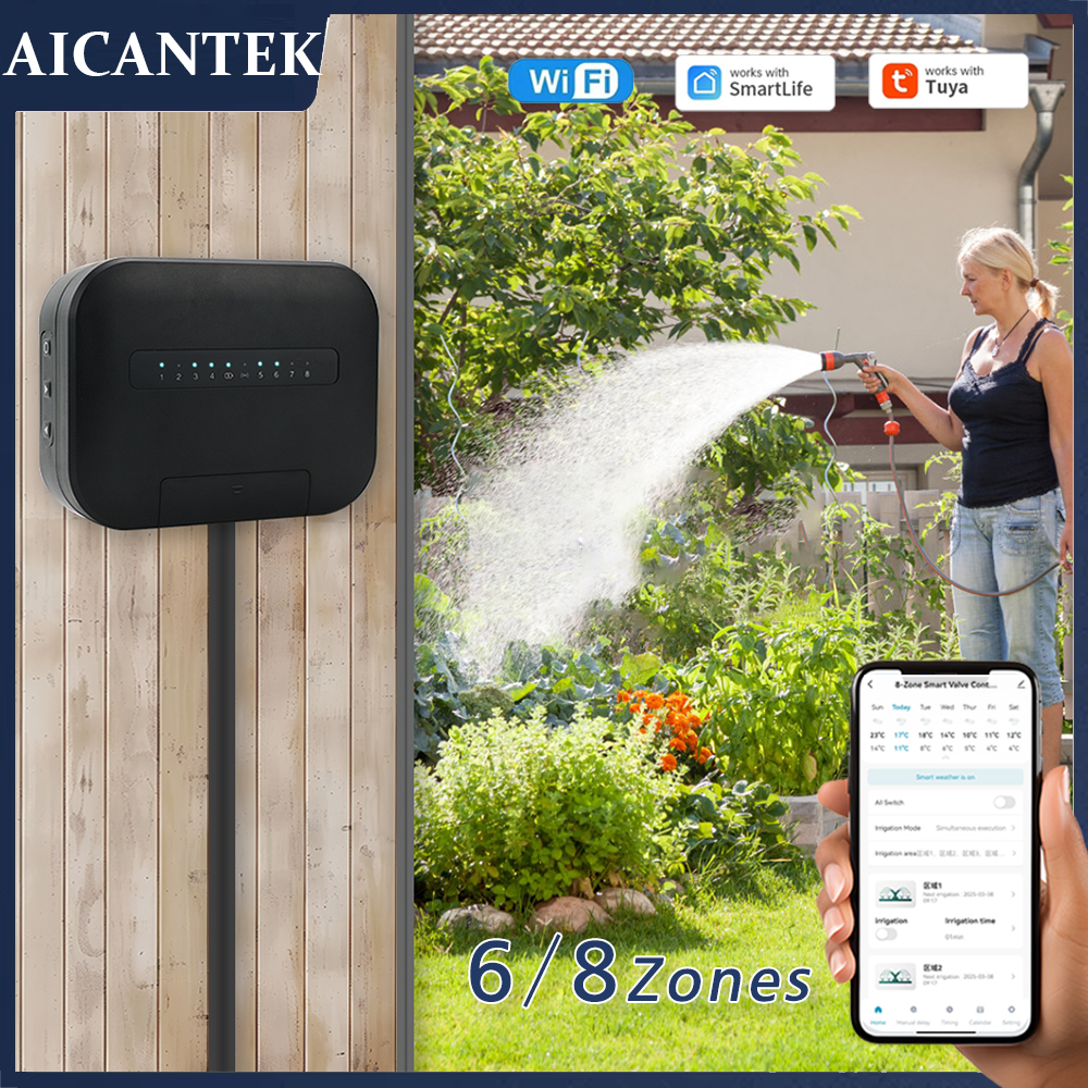 Gardena Smart Irrigation Control - 8 Zones Wifi Tuya Smart Garden