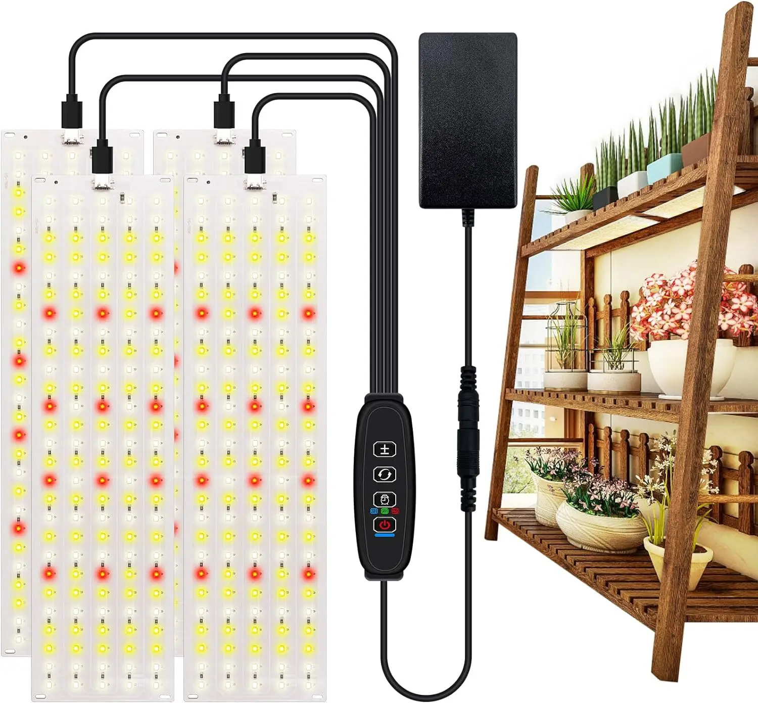 Grow Tent Complete Kit - LED Grow Panel Light Ultra-thin Full