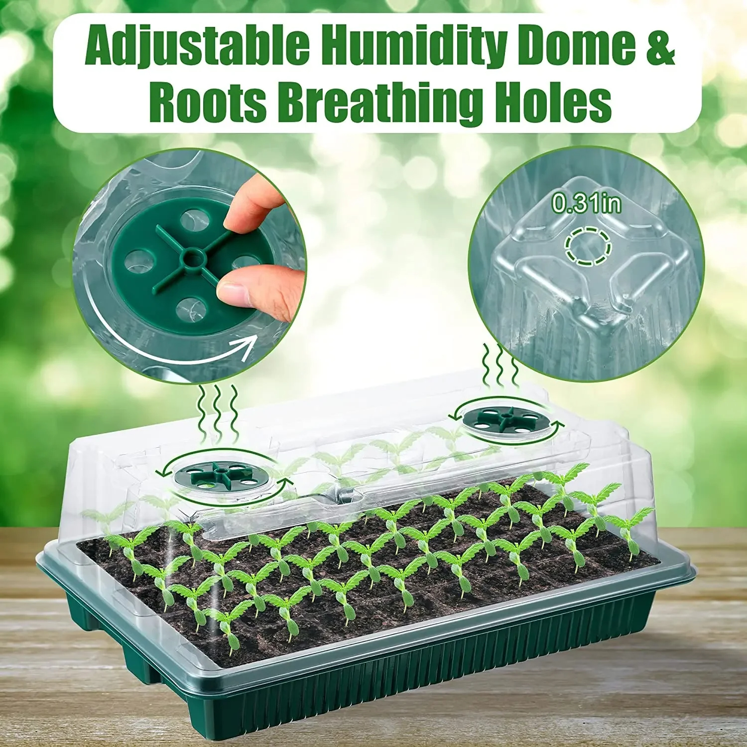 Smart Garden Domes - 2 Packs, Seed Starter Trays With