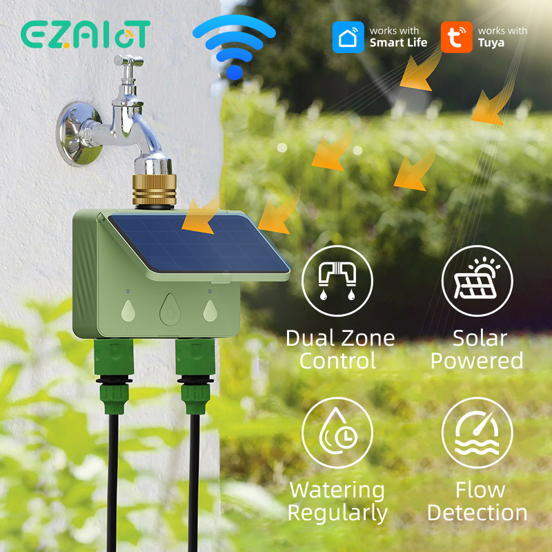 Gardena Smart Irrigation Control - WiFi Water Timer 2 Zone Solar