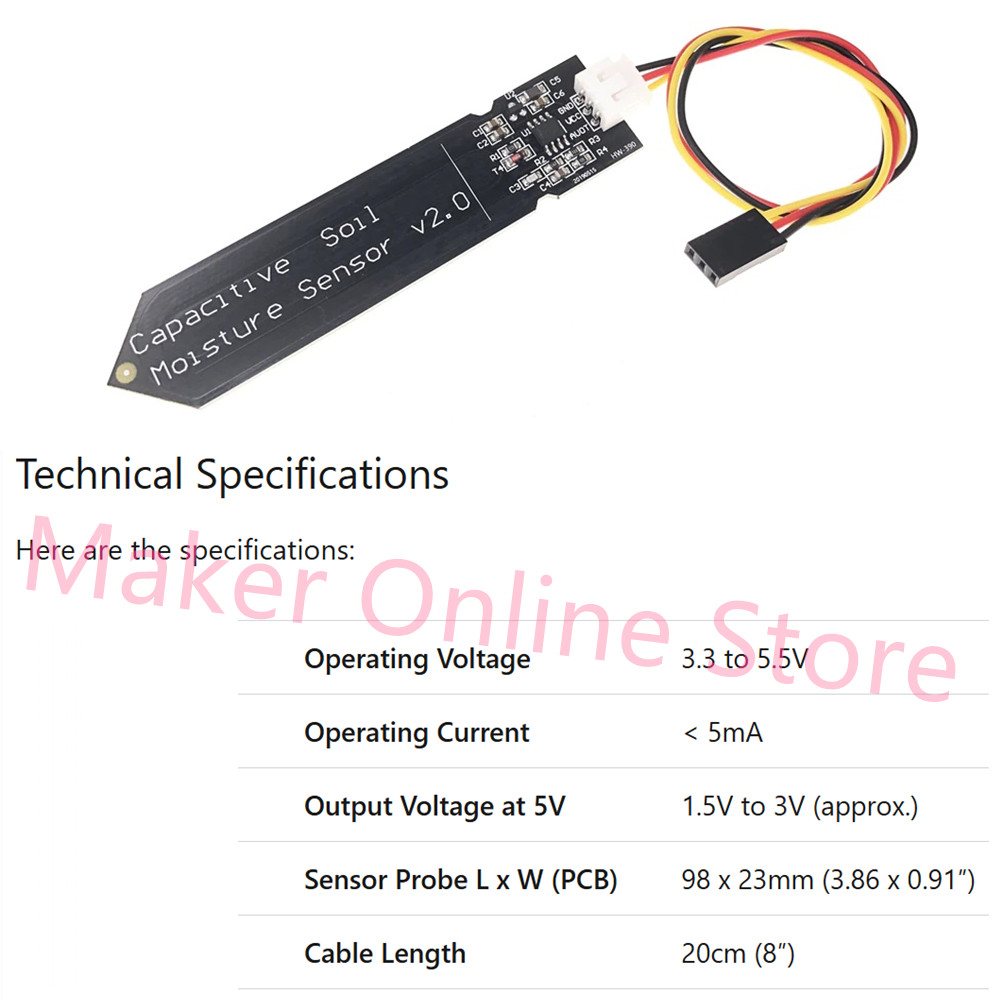 Corrosion Resistant Capacitive – Smart Garden With Arduino Bewertung und Preis