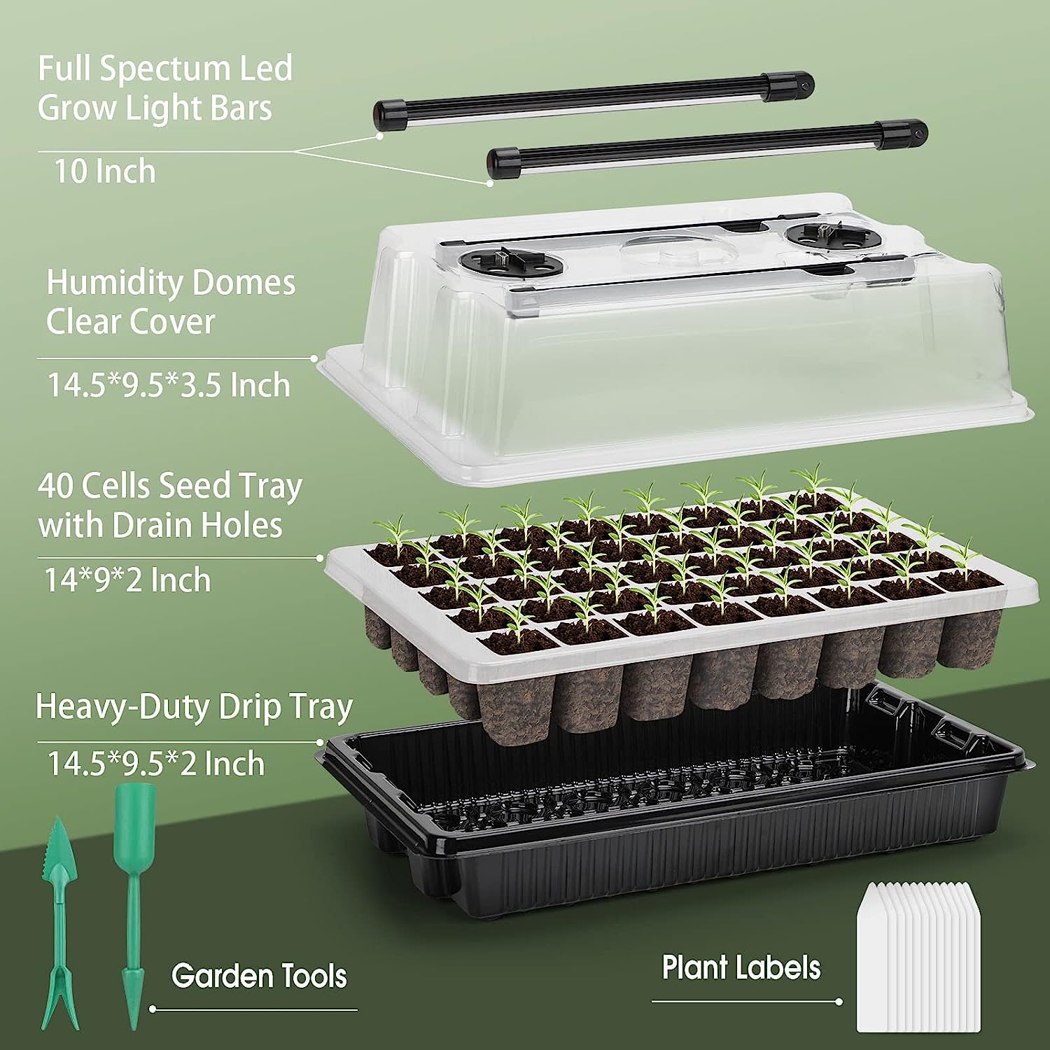 1 Set, Seed Starter Trays With – Smart Garden Domes Bewertung und Preis