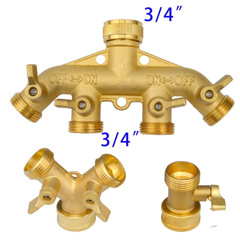 Heavy Duty Brass 1-2-4 way Spl – Smart Garden Hose Valve Bewertung und Preis