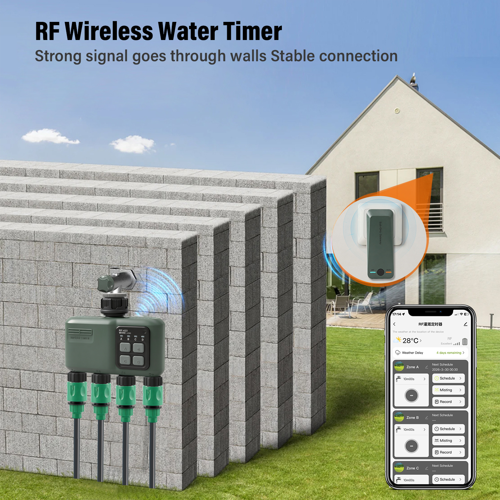 WiFi Smart Water Timer with Ga – Smart Garden Zone Bewertung und Preis