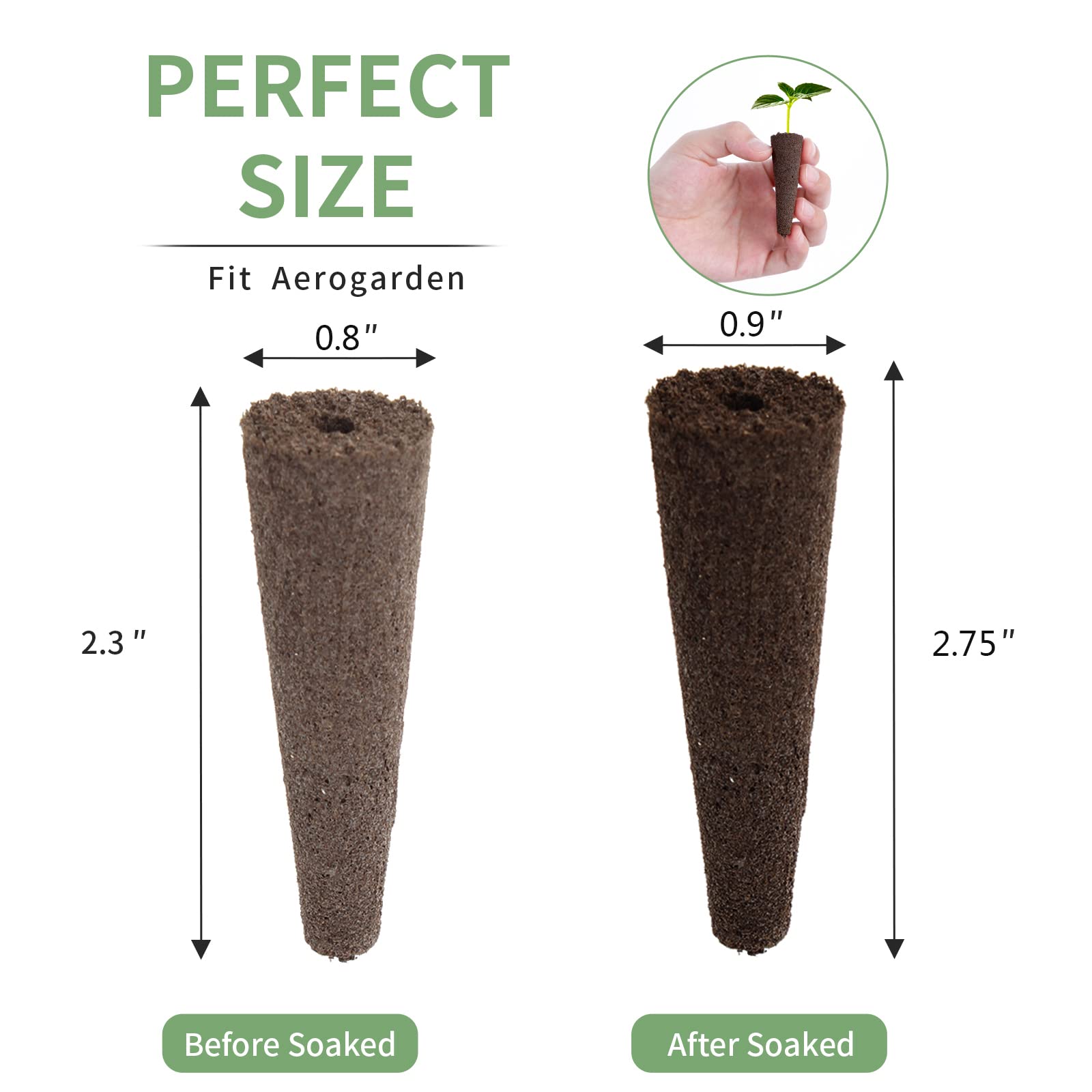 100 Pack Grow Sponges Root Gro – Aerogarden Seed Pod Bewertung und Preis
