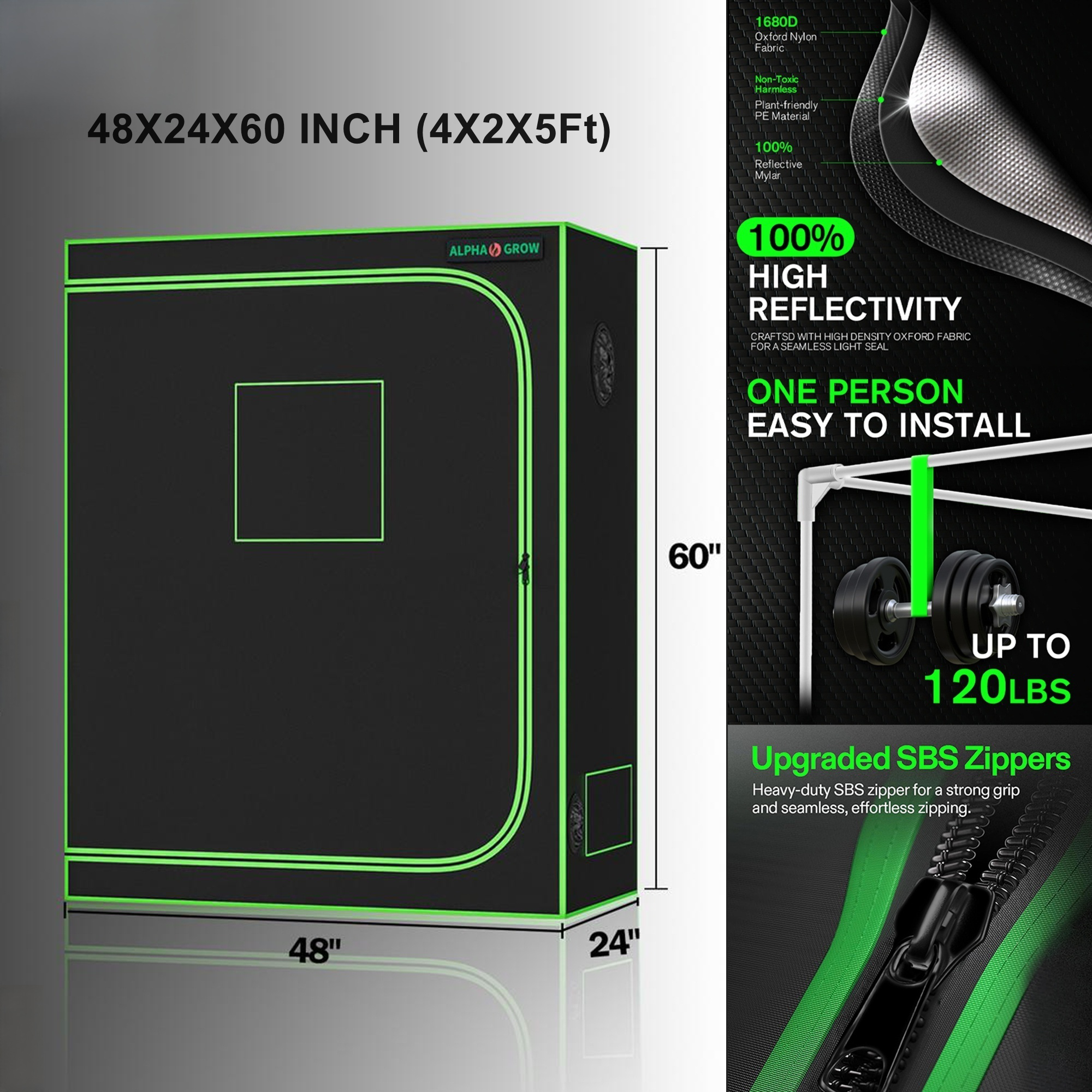 ALPHAGROW 4x2 ft. Grow Tent Ki – Grow Tent Complete Kit Bewertung und Preis