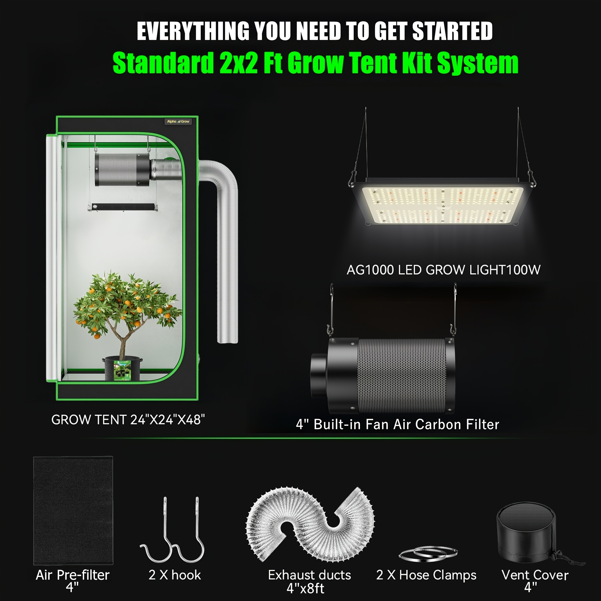 ALPHAGROW Complete Indoor Grow – Grow Tent Complete Kit Bewertung und Preis