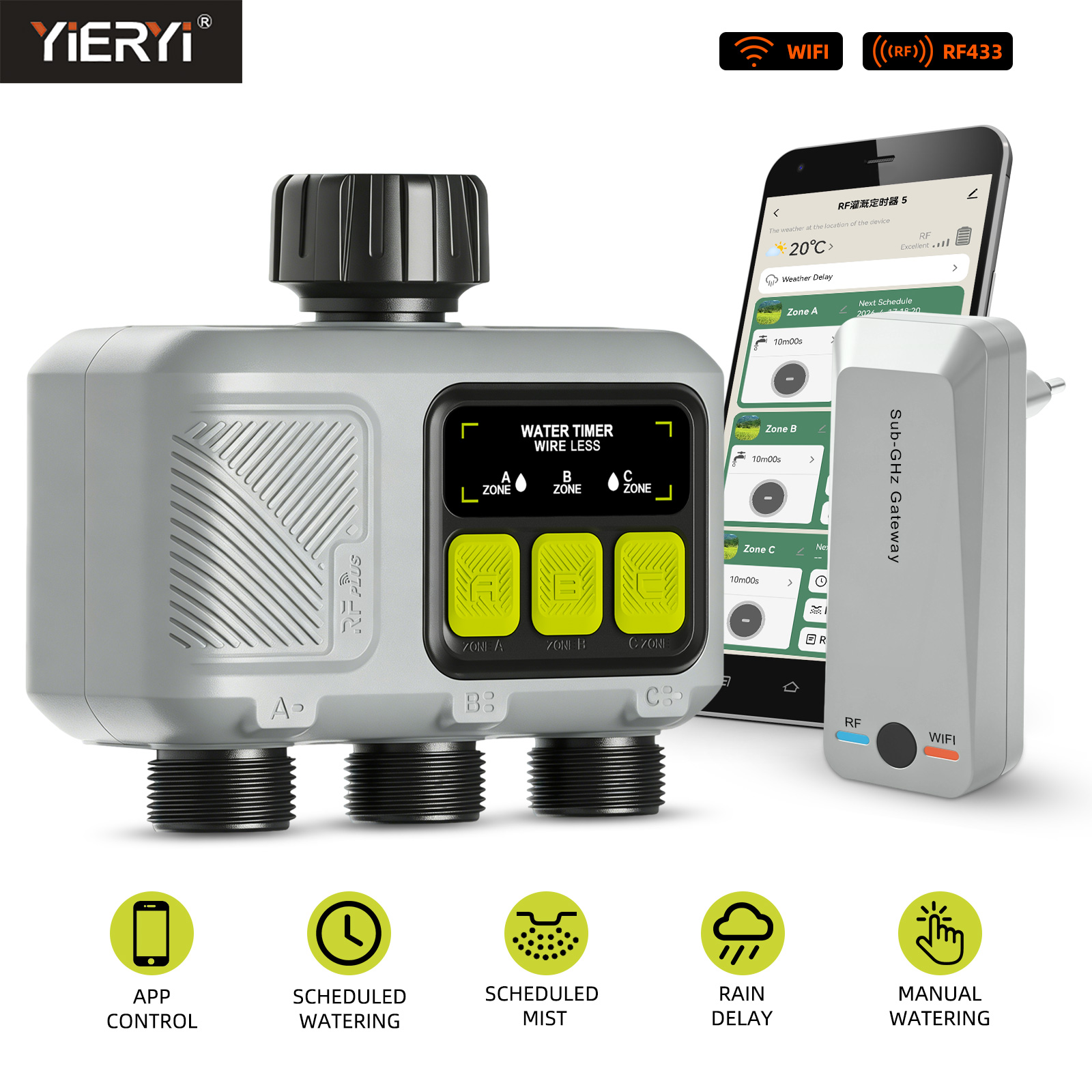 Yieryi 3-Zone Smart Water Time – Smart Garden Zone Bewertung und Preis