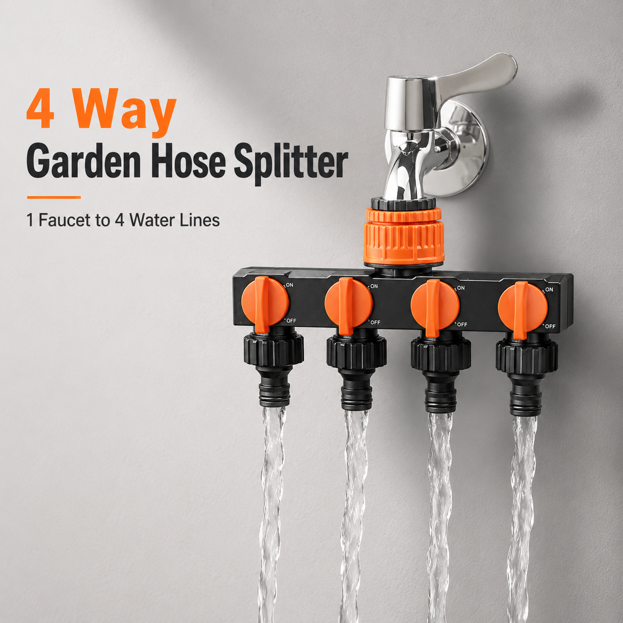 Garden Hose Pipe Splitter 4 Wa – Smart Garden Hose Valve Bewertung und Preis