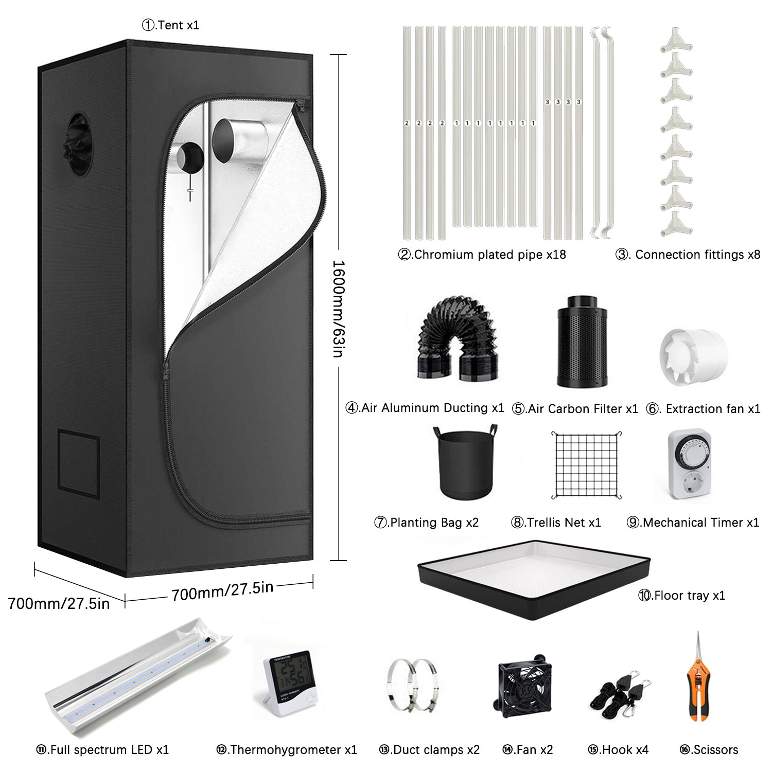 4x4 Grow Tent Complete Kit LED – Grow Tent Complete Kit Bewertung und Preis