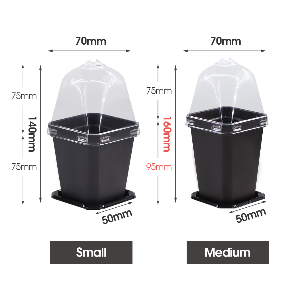 Sturdy Black Planter Pots with – Smart Garden Domes Bewertung und Preis