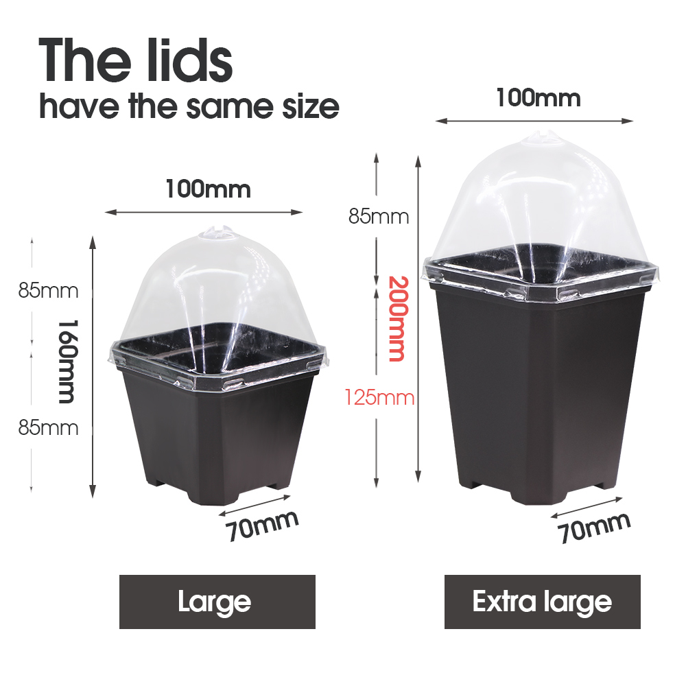 Sturdy Black Planter Pots with – Smart Garden Domes Bewertung und Preis