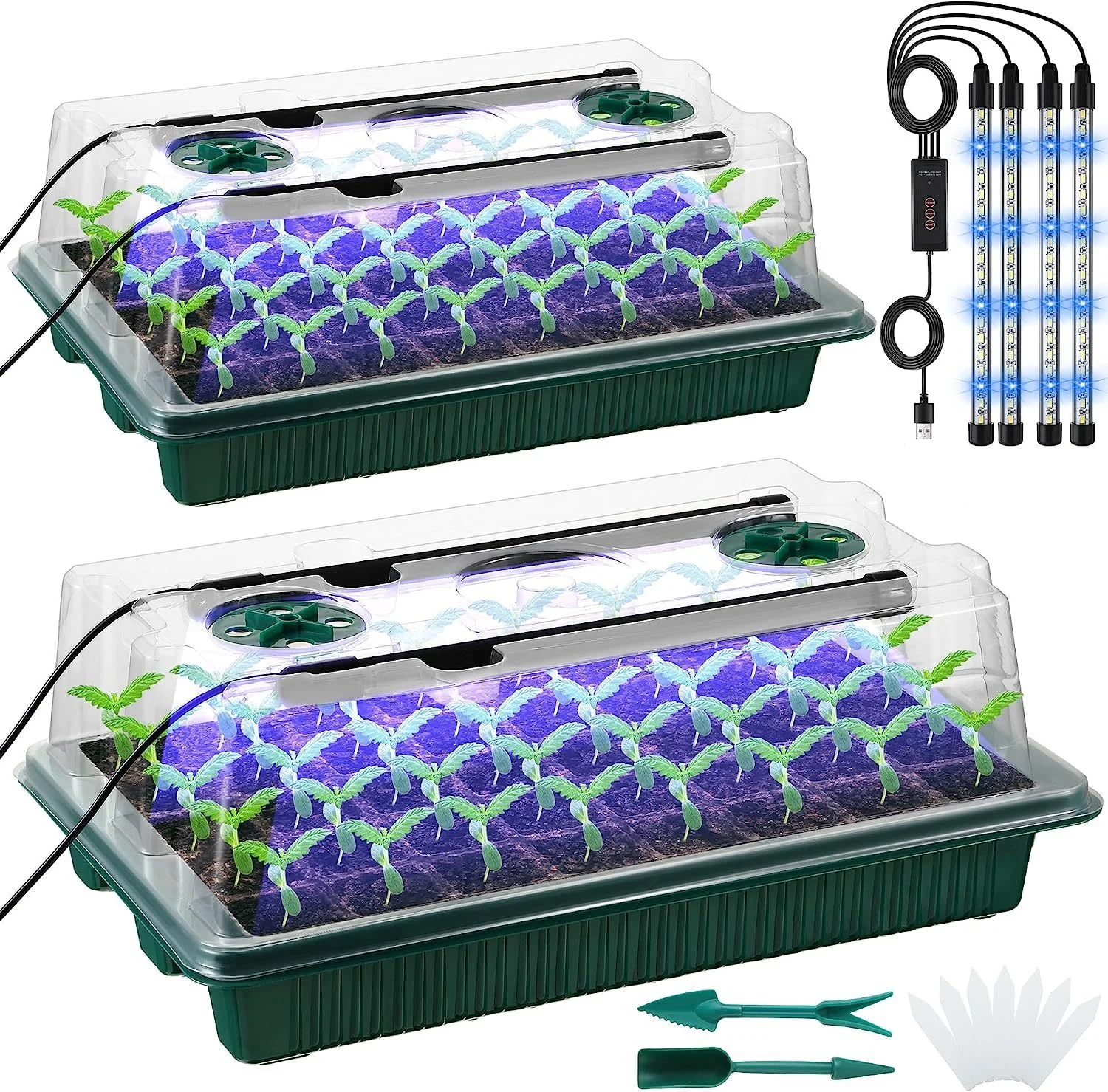 2 Packs, Seed Starter Trays Wi – Smart Garden Domes Bewertung und Preis