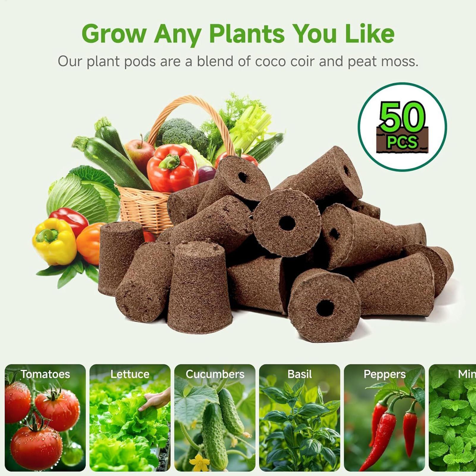 50Pcs Hydroponic Growing Spong – Aerogarden Seed Pod Bewertung und Preis