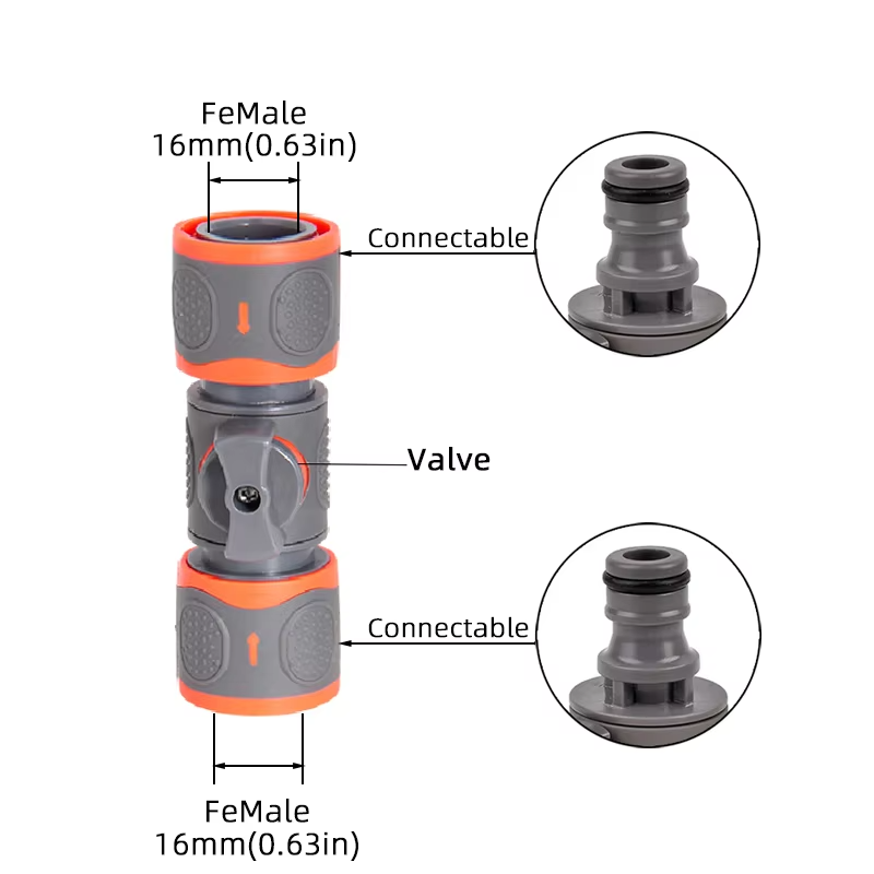 1-PC Double-End Quick Connect  – Smart Garden Hose Valve Bewertung und Preis